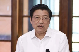 Trưởng ban Nội chính Trung ương Phan Đình Trạc. (Ảnh: Thống Nhất/TTXVN)