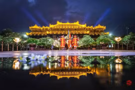 Đại Nội Huế về đêm. (Nguồn: Sở Du lịch Thừa Thiên-Huế)