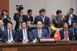 Thủ tướng Phạm Minh Chính dự Hội nghị Cấp cao ASEAN-Trung Quốc lần thứ 26. (Ảnh: Dương Giang/TTXVN)