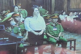 Bà Nguyễn Phương Hằng tại phiên tòa sáng 21/9. (Ảnh chụp qua màn hình)