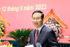 Chủ tịch nước Võ Văn Thưởng phát biểu chỉ đạo. (Ảnh: Thống Nhất/TTXVN)