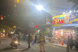 Quán Buffet Xe Lam, nơi xảy ra vụ nổ súng hôm 11/9. (Ảnh: Công an tỉnh Tiền Giang cung cấp) 