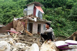 Trận lũ quét, lũ ống xảy ra trên địa bàn xã Liên Minh, thị xã Sa Pa đêm 12/9 đã gây thiệt hại nặng nề về người và tài sản. (Ảnh: Quốc Khánh/TTXVN)