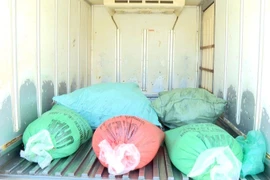 Số sản phẩm động vật không rõ nguồn gốc, xuất xứ bị lực lượng chức năng, phát hiện, thu giữ. (Ảnh: Công an cung cấp)