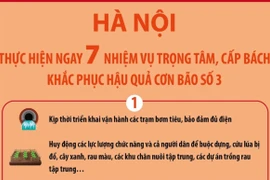 Hà Nội thực hiện ngay 7 nhiệm vụ trọng tâm, cấp bách khắc phục hậu quả bão số 3