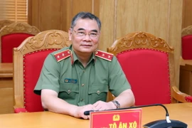 Trung tướng Tô Ân Xô, Người phát ngôn Bộ Công an. (Ảnh: Phạm Kiên/TTXVN)