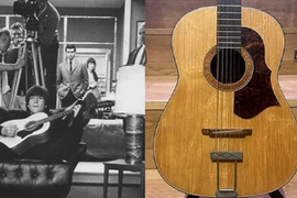 Cây đàn guitar được đấu giá của John Lennon. (Nguồn: direstraitsblog.com)