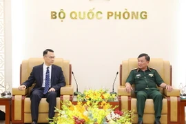 Quang cảnh buổi tiếp. (Ảnh: Hồng Pha/TTXVN phát)