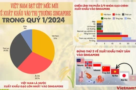 Việt Nam đạt cột mốc mới về xuất khẩu vào thị trường Singapore