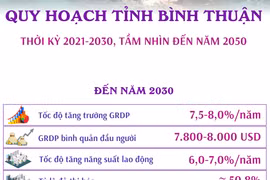 Quy hoạch tỉnh Bình Thuận thời kỳ 2021-2030, tầm nhìn đến năm 2050