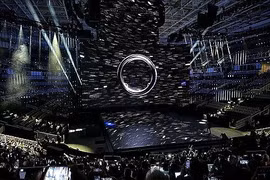 Galaxy Ring được giới thiệu tại sự kiện Galaxy S24 Unpacked. (Nguồn: Yonhap)
