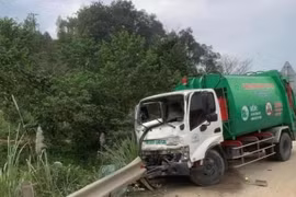 Hiện trường vụ tai nạn. (Nguồn: Facebook)