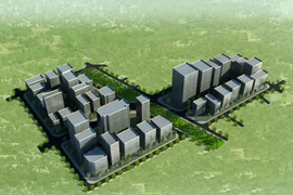 Mô hình khu công nghiệp CNTT Cầu Giấy. (Nguồn: ict-hanoi.gov.vn)