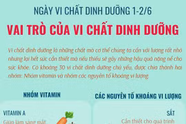 [Infographics] Vai trò của vi chất dinh dưỡng đối với cơ thể con người