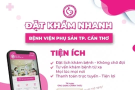 Giao diện ứng dụng đặt lịch khám bệnh đa nền tảng. (Ảnh: TTXVN phát)