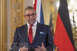 Ngoại trưởng Anh James Cleverly. (Ảnh: AFP/TTXVN) 