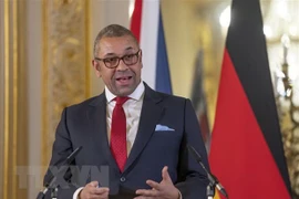 Ngoại trưởng Anh James Cleverly. (Ảnh: AFP/TTXVN) 
