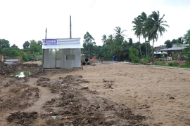 Công trình khắc phục ô nhiễm môi trường nước thải và chỉnh trang đô thị đoạn kênh Cũ (Phường 11, thành phố Cao Lãnh). (Ảnh: Nhựt An/TTXVN)