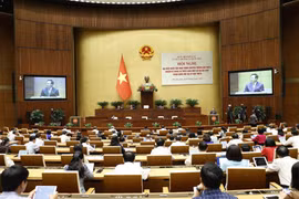 Quang cảnh Hội nghị Đại biểu Quốc hội Hoạt động Chuyên trách. (Ảnh: Doãn Tấn/TTXVN)