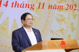 Thủ tướng Phạm Minh Chính chủ trì phiên họp. (Ảnh: Dương Giang/TTXVN) 