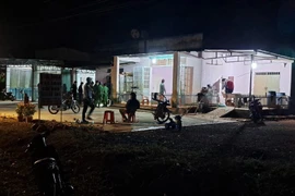 Hiện trường vụ án. (Ảnh: TTXVN phát)