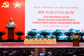 Chủ tịch nước Võ Văn Thưởng phát biểu tại hội nghị. (Ảnh: Thống Nhất/TTXVN)