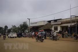 Hiện trường một vụ tấn công tại Beni, CHDC Congo. (Nguồn: AFP/ TTXVN)