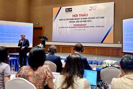 Quang cảnh buổi công bố Báo cáo Đánh giá 500 Doanh nghiệp Tư nhân Lớn nhất Việt Nam. (Nguồn: Bộ Công Thương) 