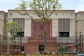 Tòa nhà Quốc hội mới được xây dựng tại trung tâm thủ đô New Delhi, Ấn Độ, ngày 26/5/2023. (Ảnh: AFP/TTXVN)