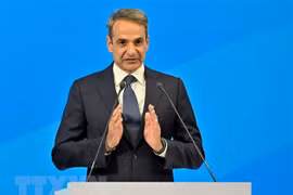 Thủ tướng Hy Lạp Kyriakos Mitsotakis. (Ảnh: AFPTTXVN) 