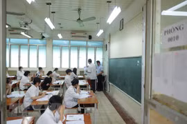 Thí sinh dự Kỳ thi Tốt nghiệp Trung học Phổ thông năm 2023. (Ảnh: Hoàng Hiếu/TTXVN)