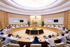 Phiên họp Chính phủ thường kỳ tháng 10 năm 2023. (Ảnh: Dương Giang/TTXVN) 
