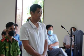 Bị cáo Lê Trung Nguyên Khôi tại phiên tòa. (Ảnh: Nhựt An/TTXVN)