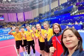 Đội tuyển cầu mây 4 nữ Việt Nam được kỳ vọng giành huy chương Vàng. 