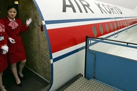 Các tiếp viên hãng hàng không Air Koryo của Triều Tiên. (Nguồn: AFP)