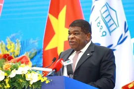 Tổng Thư ký Liên minh Nghị viện Thế giới (IPU) Martin Chungong phát biểu tại Phiên khai mạc. (Nguồn: TTXVN)