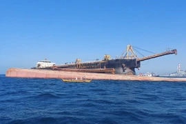 Hiện trường vụ va chạm tàu ở ngoài khơi Philippines. (Nguồn: philstar)