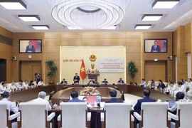 Toàn cảnh phiên giám sát chuyên đề của Ủy ban Thường vụ Quốc hội về đổi mới giáo dục phổ thông. (Ảnh: Doãn Tấn/TTXVN)