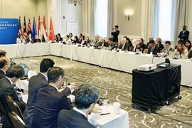 Cuộc họp cấp bộ trưởng của Khuôn khổ kinh tế Ấn Độ Dương-Thái Bình Dương (IPEF) tại Detroit ngày 27/5/2023. Ảnh minh họa. (Nguồn: Bộ Thương mại, Công nghiệp và Năng lượng Hàn Quốc)