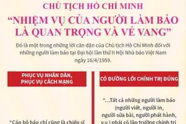 Chủ tịch Hồ Chí Minh: Nhiệm vụ người làm báo là quan trọng, vẻ vang