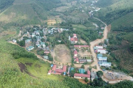 Một góc làng quê xã Yên Lâm, huyện Hàm Yên, tỉnh Tuyên Quang. (Ảnh: TTXVN phát)