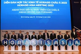 Khai mạc Diễn đàn Hợp tác Kinh tế Horasis Châu Á năm 2023 tại Bình Dương. (Ảnh: Dương Chí Tưởng/TTXVN) 