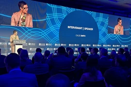 Quang cảnh phiên khai mạc Diễn đàn công nghệ toàn cầu. (Ảnh: Thu Hà/TTXVN)