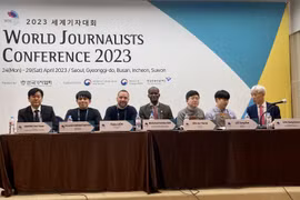 Hội nghị các nhà báo thế giới khai mạc tại Seoul, Hàn Quốc (Ảnh: Nguyễn Yến/Vietnam+)