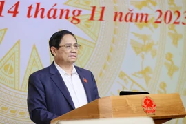 Thủ tướng Phạm Minh Chính chủ trì phiên họp. (Ảnh: Dương Giang/TTXVN) 