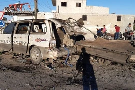 Hiện trường một vụ đánh bom xe ở Syria. Ảnh minh họa. (Nguồn: TRT World)