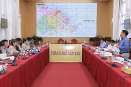 Quang cảnh buổi làm việc. (Ảnh: Ngọc Thiện/TTXVN)