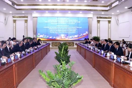 Quang cảnh buổi làm việc. (Ảnh: Xuân Khu/TTXVN)