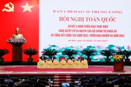 Chủ tịch nước Võ Văn Thưởng phát biểu tại hội nghị. (Ảnh: Thống Nhất/TTXVN)