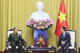 Chủ tịch nước Võ Văn Thưởng tiếp Chủ nhiệm Tổng cục Chính trị Lào